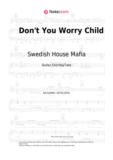 Don't You Worry Child chords and tabs Swedish House Mafia, John Martin ...