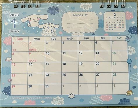 Cinnamoroll 2023 Desk Calendar (Sanrio Japan), Hobbies & Toys, Stationery & Craft, Stationery ...