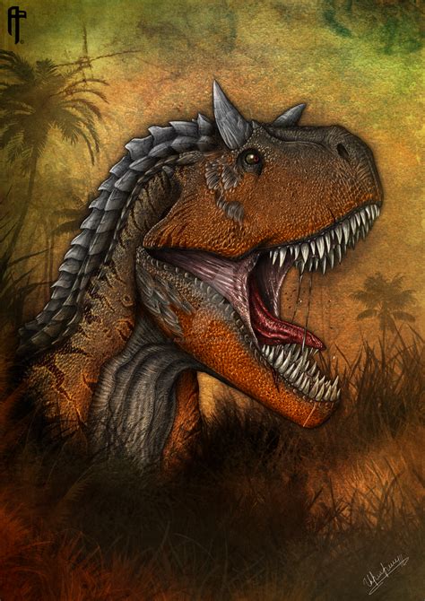 Carnotaurus (colored version poster) by Aram-Rex | Dinosaur art ...