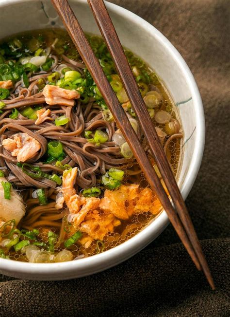 Salmon Miso Soup Recipe - Salmon Broth with Miso and Noodles