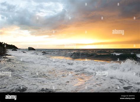 Long Island Sound Sunset, Mattituck, North Fork of Long Island Stock ...