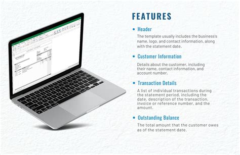 Customer Statement Template in Excel, Google Sheets - Download | Template.net