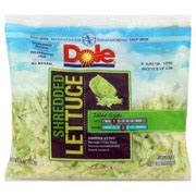 Dole Lettuce, Shredded: Calories, Nutrition Analysis & More | Fooducate