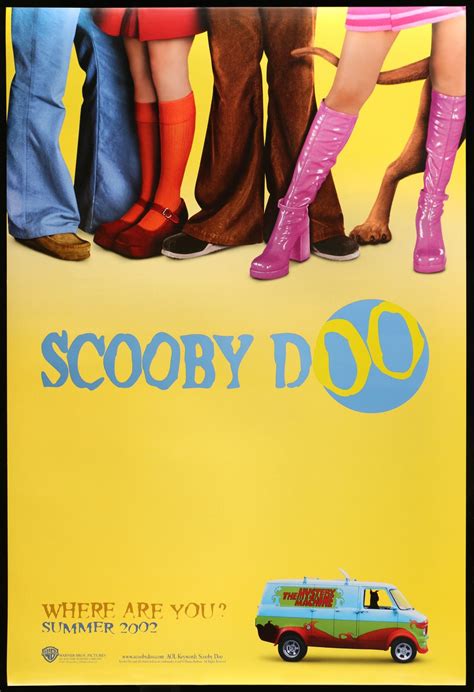 Scooby-Doo (2002) Original Teaser One-Sheet Movie Poster - Original Film Art - Vintage Movie Posters