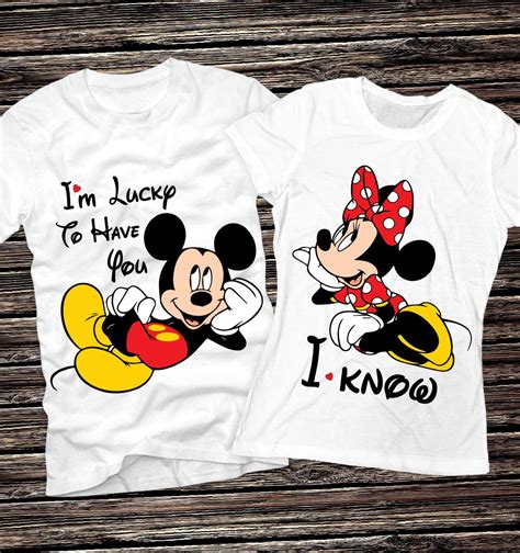 Minnie and Mickey Couples Shirts True Love Disney Matching | Etsy ...