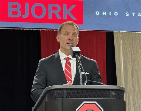 Bjork addresses Buckeye Nation in first press conference as next Ohio ...