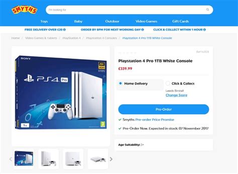 White PS4 Pro 1TB Listed for Release Alongside Xbox One X On November 7