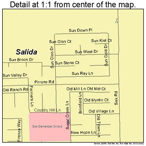 Salida California Street Map 0664210