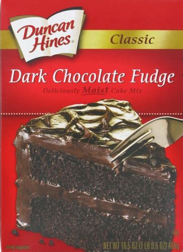 Duncan Hines Dark Chocolate Fudge Cake Mix, 16.5 Oz - Kroger