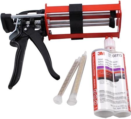 3M 08115 Panel Adhesive & 3M 08571 Manual Applicator Gun w/ABN Sticker ...