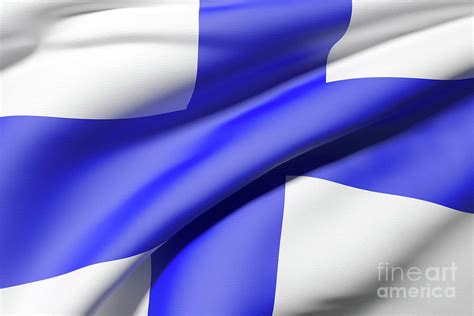 Finland flag Digital Art by Enrique Ramos Lopez - Fine Art America