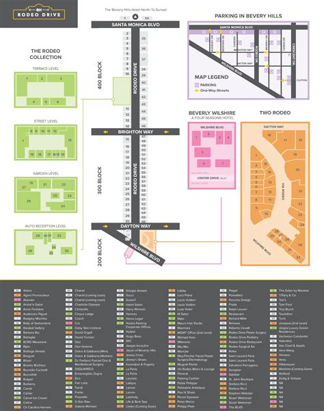 Rodeo Drive shopping map - Ontheworldmap.com