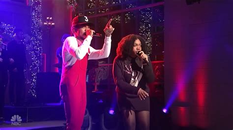 Chance The Rapper and Noname Perform "Finish Line" on 'SNL' - XXL