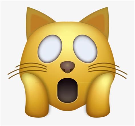 Download Omg Cat Iphone Emoji Jpg - Shocked Cat Emoji Png - Free ...