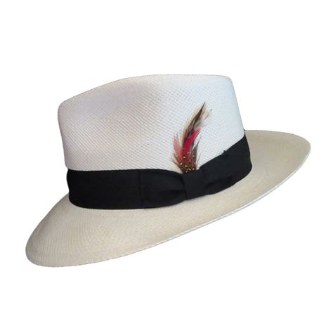 Capas Bogart Genuine Panama Fedora with Teardrop Block - Holland Hats