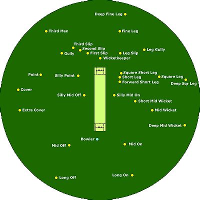 Cricket Ground Diagram