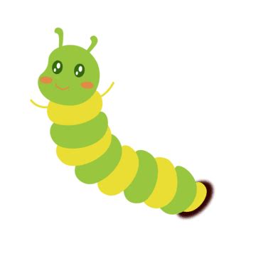 Green Caterpillar Clipart PNG Images, Green Bug Cartoon Cute Caterpillar Clipart, Caterpillar ...