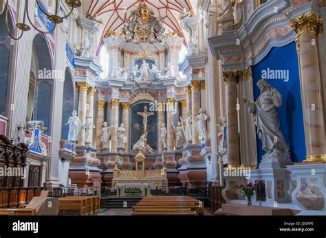 Interior of Kaunas Cathedral Basilica, Roman Catholic cathedral ...