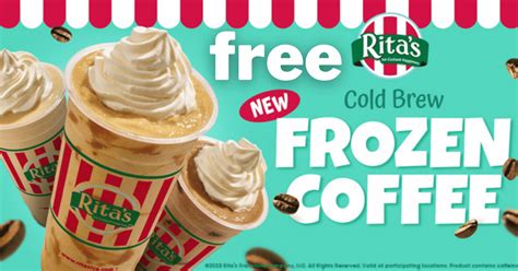 Free Cold Brew Frozen Coffee From Rita’s Italian Ice