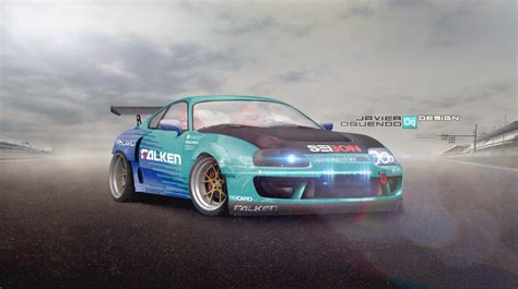 ArtStation - Toyota Supra Falken Drift Car