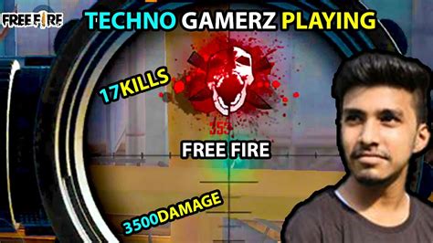 Techno Gamerz Playing Free Fire - YouTube