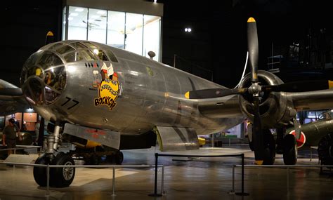 [Photo] B-29 bomber 'Bockscar' on display at the National Museum of the ...