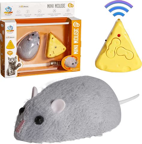 Mini Remote Control Rat Fake Mouse Prank Toy with Cheese Controller ...