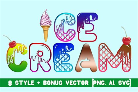 Ice Cream Font By Black Lotus | TheHungryJPEG