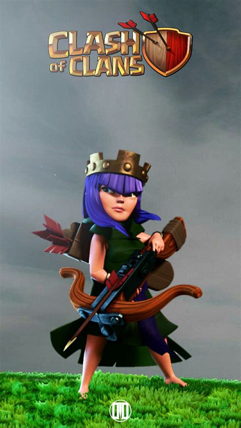 [Archer Queen] Clash of Clans Wallpaper for Android and iOS Free | Desain karakter game, Desain ...