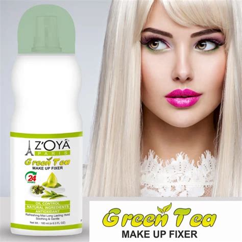 ZOYA PARIS Green tea makeup Foundation fixer Natural MAKEUP FIXER ...