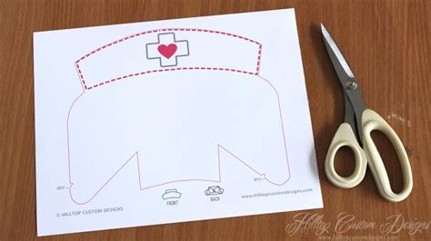 Paper Printable Nurse Hat Template - Printable And Enjoyable Learning