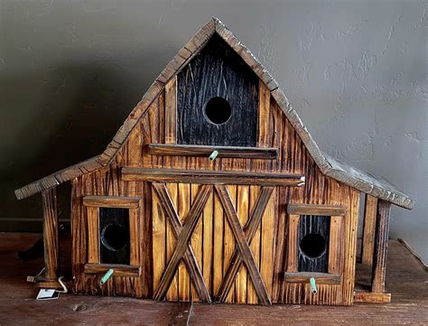 Barn Birdhouse - Etsy