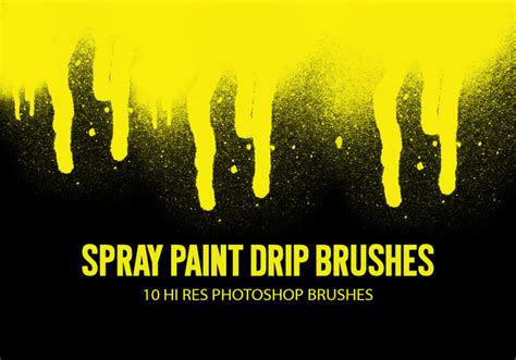 Free Spray Paint Drip Brushes from Brusheezy!