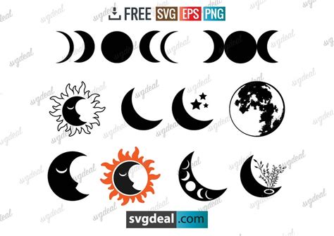 √ 10 Free Moon SVG Files For You - Free SVG Files