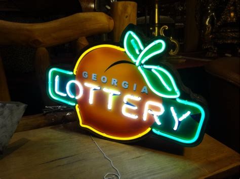 NEON GEORGIA LOTTERY SIGN, WITH PEACH LOGO, APPROX - Mar 18, 2014 ...