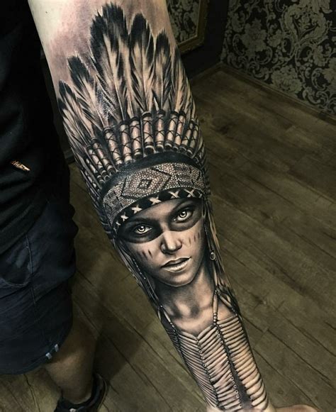 Pin on india | Native american tattoo sleeve, Body art tattoos, Cool ...