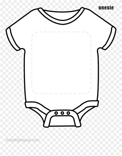 baby clipart outline onesie - Clip Art Library