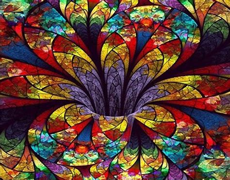 STAINED GLASS BLOOM Diamond Painting Kit Paint with Diamonds Kit | Diamond painting, Painting ...