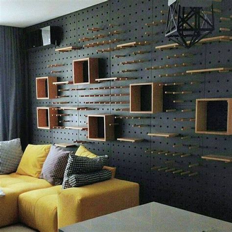 Pegboard organizer, plywood peg board shelf. | Déco maison, Idées de ...