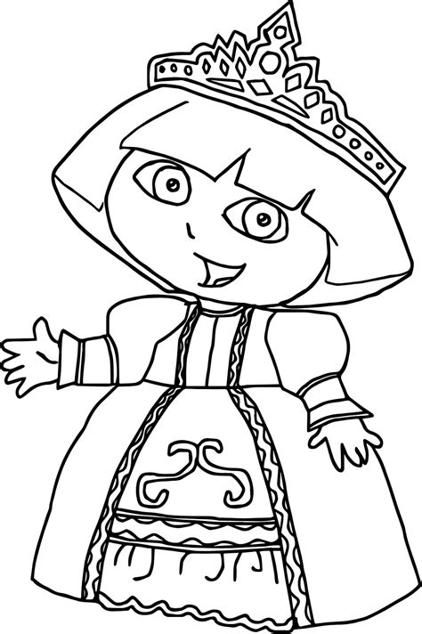 Princess Dora Coloring Pages at GetColorings.com | Free printable ...