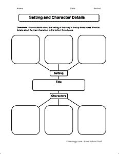 Setting and Character Development Worksheet - Freeology