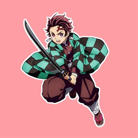 Tanjiro Kamado Sticker Kimetsu No Yaiba Demon Slayer – NBKomputer