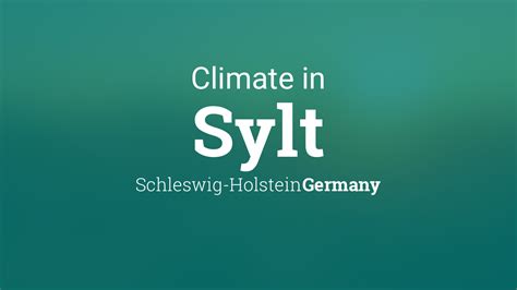 Climate & Weather Averages in Sylt, Schleswig-Holstein, Germany