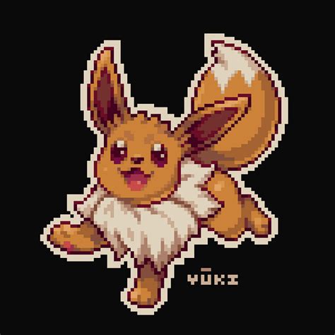 Eevee Pixel Art by Yūki on Dribbble