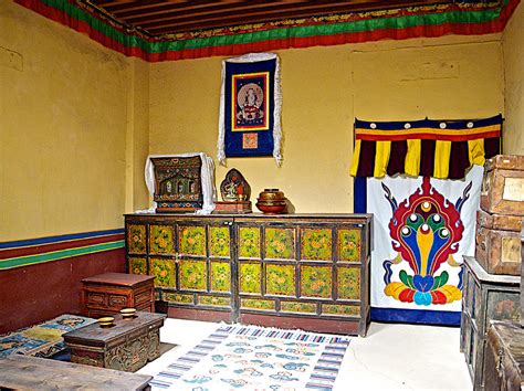 Living Room of Tibetan Home in Tibet Museum in Lhasa-Tibet Photograph by Ruth Hager - Fine Art ...