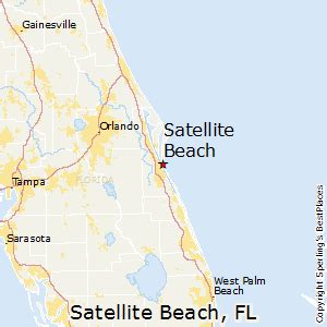 Florida Map 2018: Map Of Satellite Beach Florida