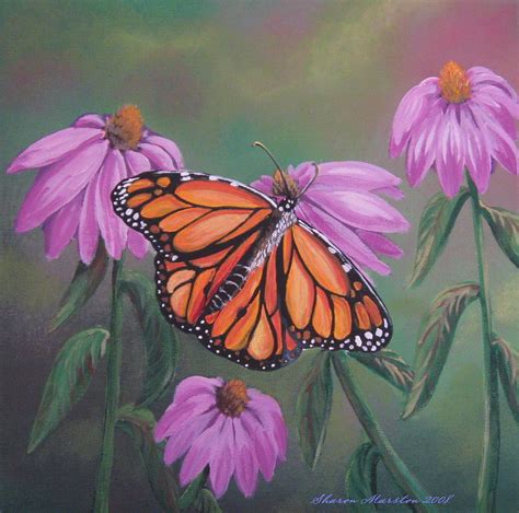 Monarch Painting by Sharon Marcella Marston - Fine Art America