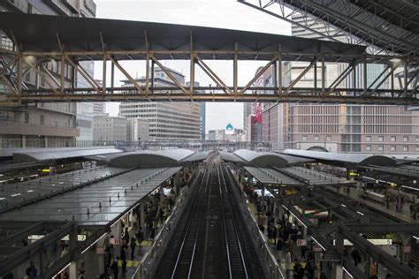 Osaka Train Station Building, Japan Editorial Stock Photo - Image of ...