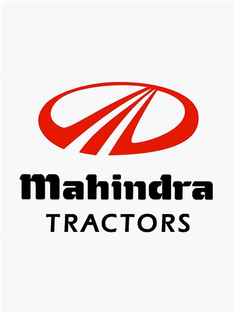 "TRACTOR - "MAHINDRA TRACTORS" LOGO" Sticker for Sale by MaxGrant501 | Redbubble