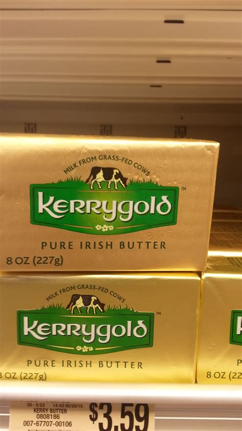 Grass fed butter. We love Kerrygold, but any brand is fine. Grass fed ...